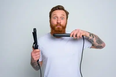 plancha de pelo para barba