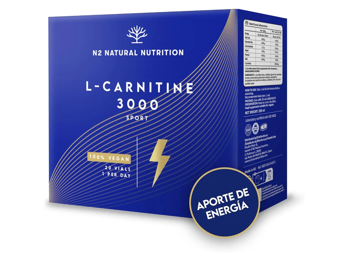 Caja del N2 L-Carnitine 3000 de N2 Natural Nutrition