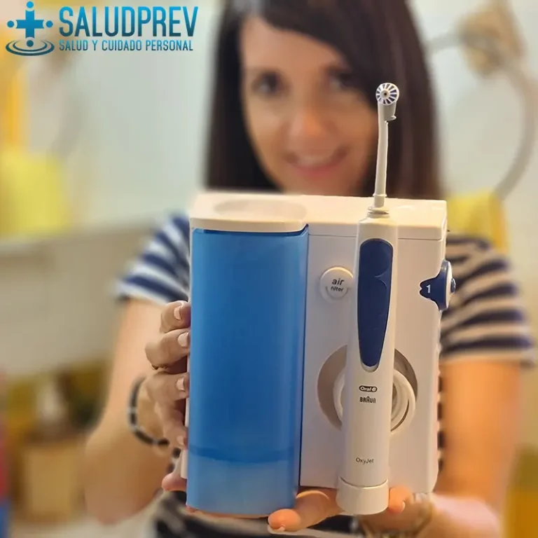 Nuestra unidad de ORAL B OXYJET durante las pruebas