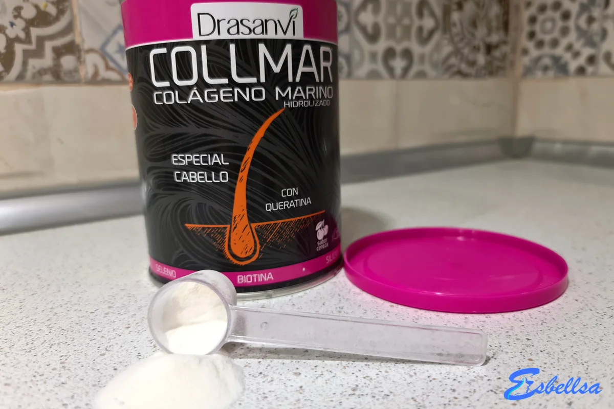 el cacito de collmar cabello con el polvo antes de disolverlo