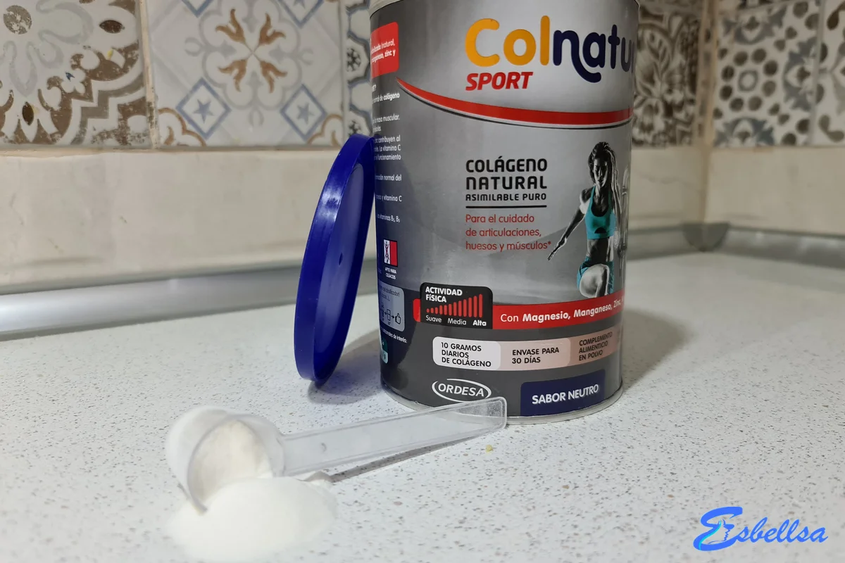 el cacito de colnatur sport con su polvo fino