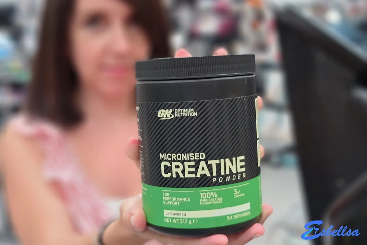 el bote de creatina micronizada de optimum nutrition durante nuestras pruebas