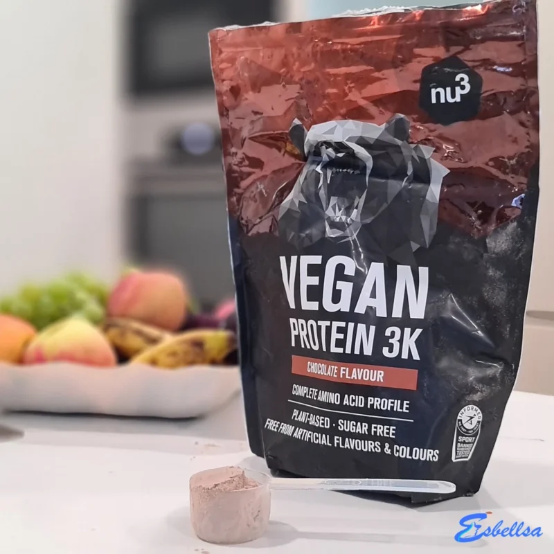 la bolsa de nu3 vegan protein 3k durante nuestras pruebas