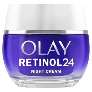Tarro de vidrio de la Olay Retinol 24 crema de noche